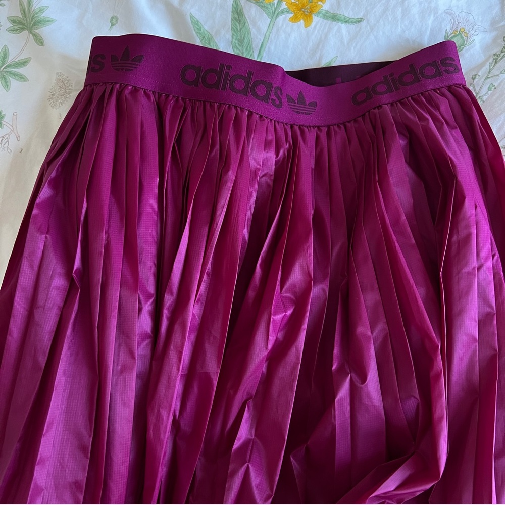 Pleated midi Adidas Originals skirt